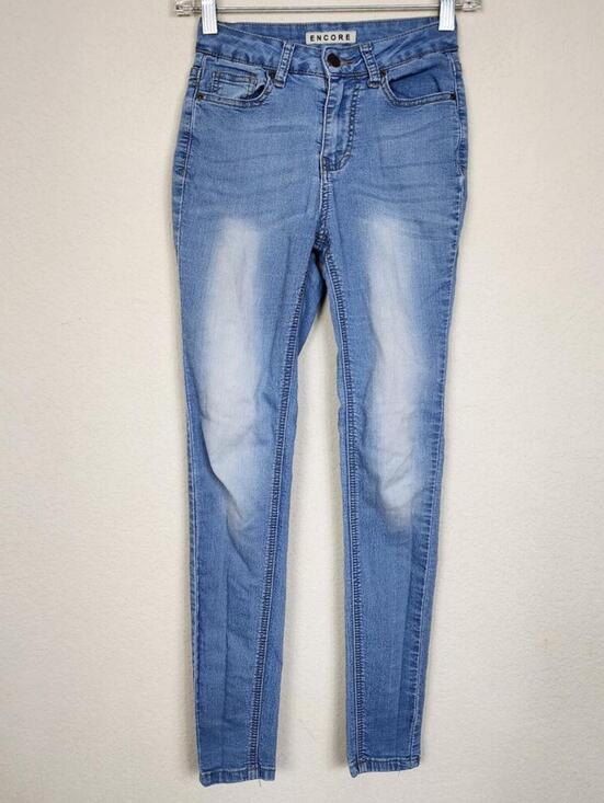 Denim - Encore Acid Wash Size 0 Skinny Jeans